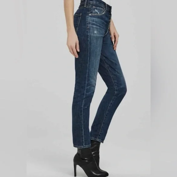 Citizens of Humanity Liya High Rise Classic Fit Crop Jeans - Picture 2 of 16